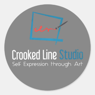 Crooked Line Studioスタンプ ラウンドシール