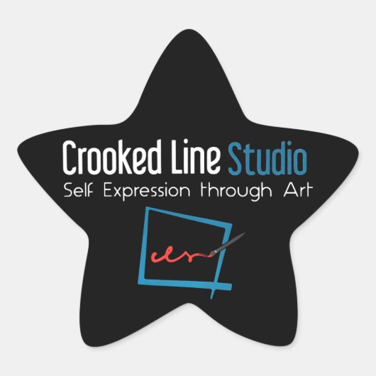 Crooked Line Studioスタンプ 星シール (正面)