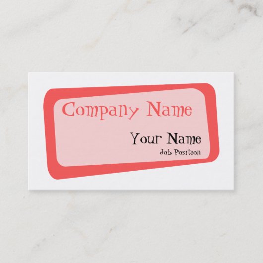 Crooked Squares名刺 名刺 (正面)