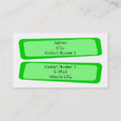 Crooked Squares名刺 名刺 (裏面)