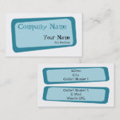 Crooked Squares名刺 名刺 (正面/裏面)