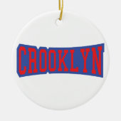 CROOKLYN, ニューヨーク セラミックオーナメント (正面)