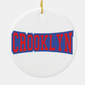 CROOKLYN, ニューヨーク セラミックオーナメント (裏面)