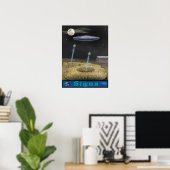 crop circle ufo poster ポスター (ホームオフィス)