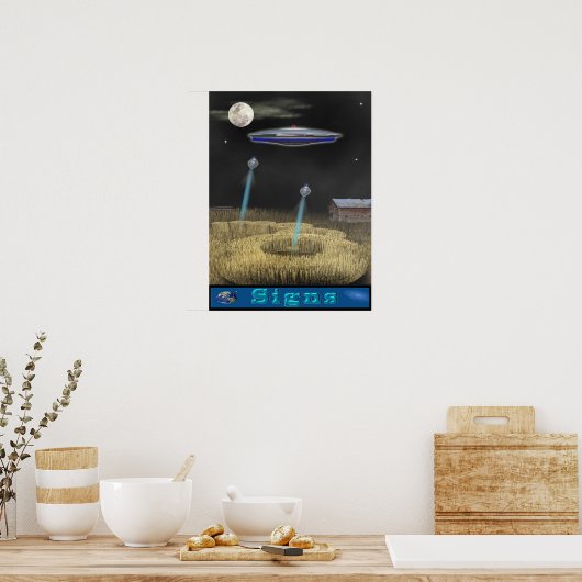 crop circle ufo poster ポスター (キッチン)