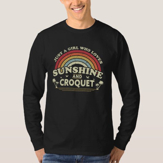 Croque A Girl Who Loves Sunshine and Croquet Tシャツ (正面)