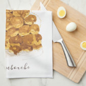 Croquembouche水色 キッチンタオル (四つ折り)