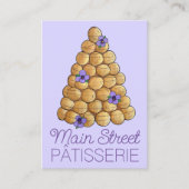Croquembouche Chux Bunsパティスレフランスのーケーキ 名刺 (正面)