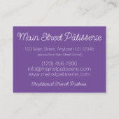 Croquembouche Chux Bunsパティスレフランスのーケーキ 名刺 (裏面)