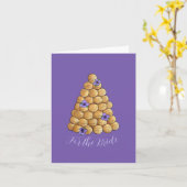 Croquembouche Chux Pastryのケーキ結婚の花嫁 カード (黄色い花)