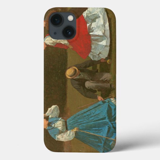 croquetのゲーム1866年(キャンバスの油) Case-Mate iPhoneケース (裏面)