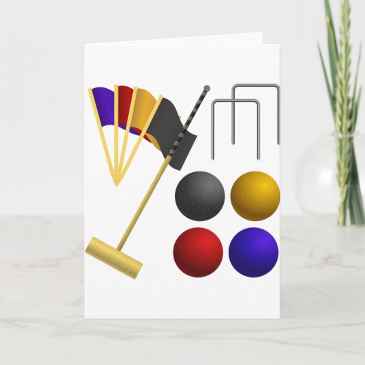 Croquetの一定の挨拶状 カード (正面)