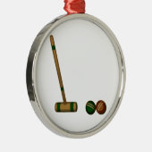 Croquetの木槌および球 メタルオーナメント (右)