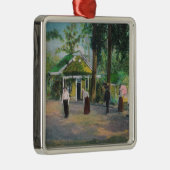 CroquetのGameHarbinの春の眺め、カリフォルニア メタルオーナメント (右)