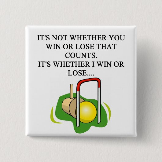 CROQUETプレーヤー 缶バッジ (正面)