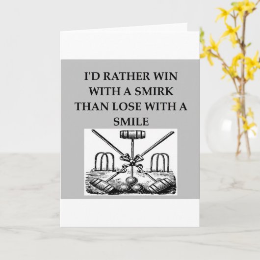 croquet カード (黄色い花)