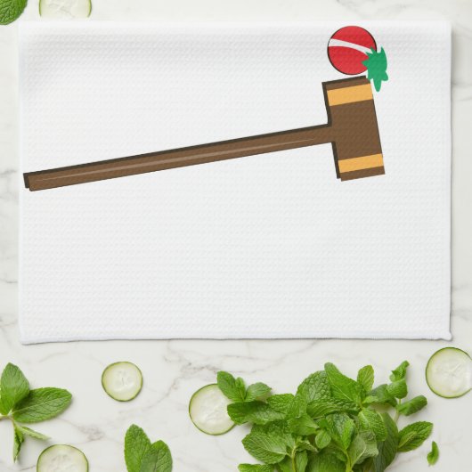 Croquet キッチンタオル (折り畳み)