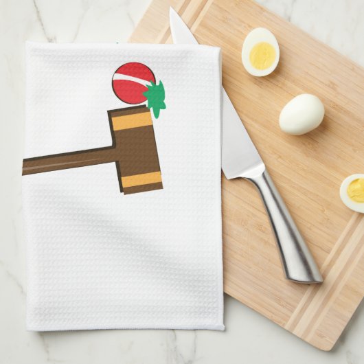 Croquet キッチンタオル (四つ折り)