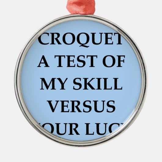 croquet メタルオーナメント (正面)