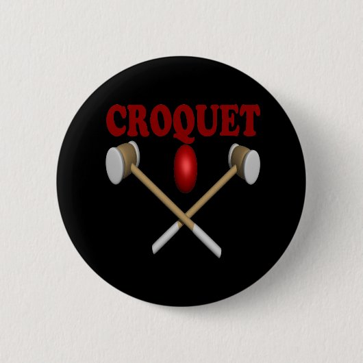 Croquet 缶バッジ (正面)