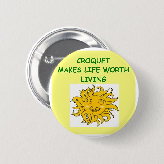 croquet 缶バッジ (正面&裏面)