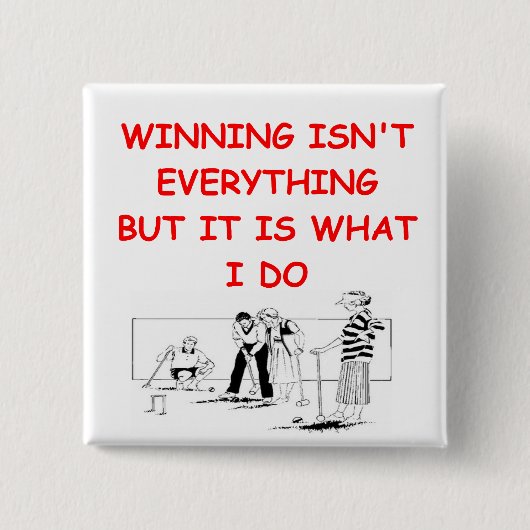 croquet 缶バッジ (正面)