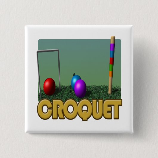 Croquet 5 缶バッジ (正面)
