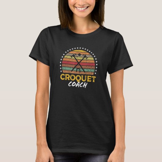 Croquet Coach Quote Graphic Tシャツ (正面)