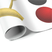 Croquet Equipment Set Mallet Balls Hoops ラッピングペーパー (ロールコーナー)