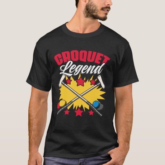Croquet Legend  Croquet Player Croqueting Croquet Tシャツ (正面)