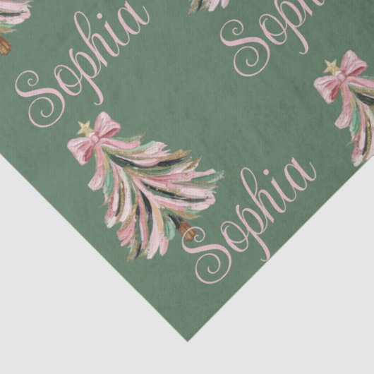 Croquette Bow Christmas Tree Personalized Name 薄葉紙 (詳細)