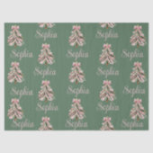 Croquette Bow Christmas Tree Personalized Name 薄葉紙 (正面)