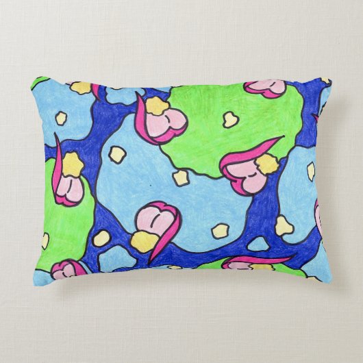 Croquiの抽象芸術 アクセントクッション (正面)