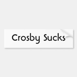 Crosbyの最低 バンパーステッカー