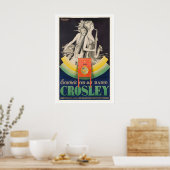 Crosley Radio Vintage Advertising Poster by ポスター (キッチン)