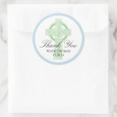 CROSS《キリスト教》洗礼式や命名式、シャワーまたは最初のコミュニティ ラウンドシール (バッグ)