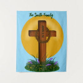 Cross and Crown of Thorns タペストリー