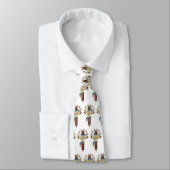Cross And Flowers Neck Tie ネクタイ (タイ)