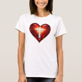 Cross and Heart Tシャツ (正面)