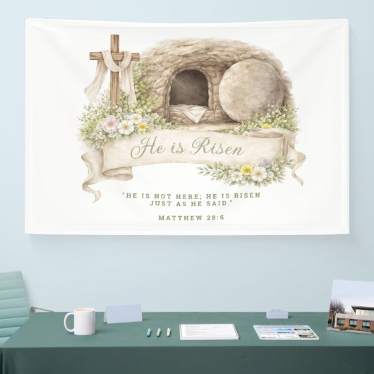 Cross and Tomb | Resurrection Day 横断幕 (トレードショー)