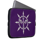 "Cross and Wings Emblem" Electronics Bag ラップトップスリーブ (正面右)