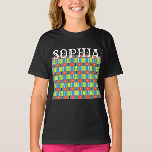 Cross Button Connector Cotton T-Shirt Tシャツ (正面)