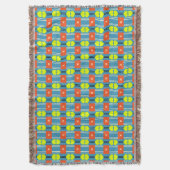 Cross Button Connector Throw Blanket スローブランケット (正面縦)