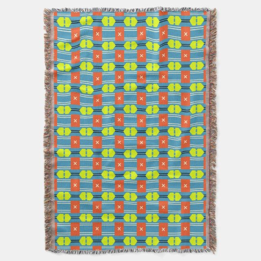 Cross Button Connector Throw Blanket スローブランケット (正面縦)