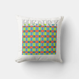 Cross Button Personalized Throw Pillow クッション