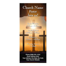 Cross Calvary Easter Rack Card, Join Us Services ラックカード