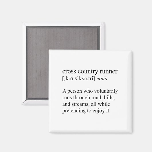 Cross Country Runner Definition, Xc Running  マグネット (正面/裏面)