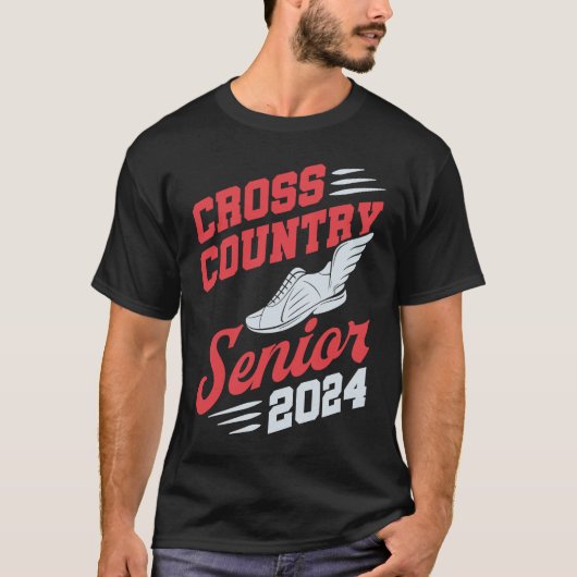 Cross Country Senior 2024 Runner Graduation Senior Tシャツ (正面)