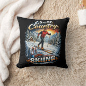 Cross Country Skiing クッション (ブランケット)