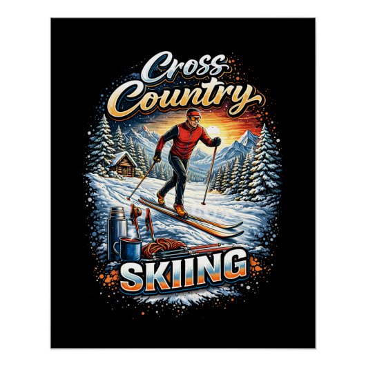 Cross Country Skiing ポスター (正面)
